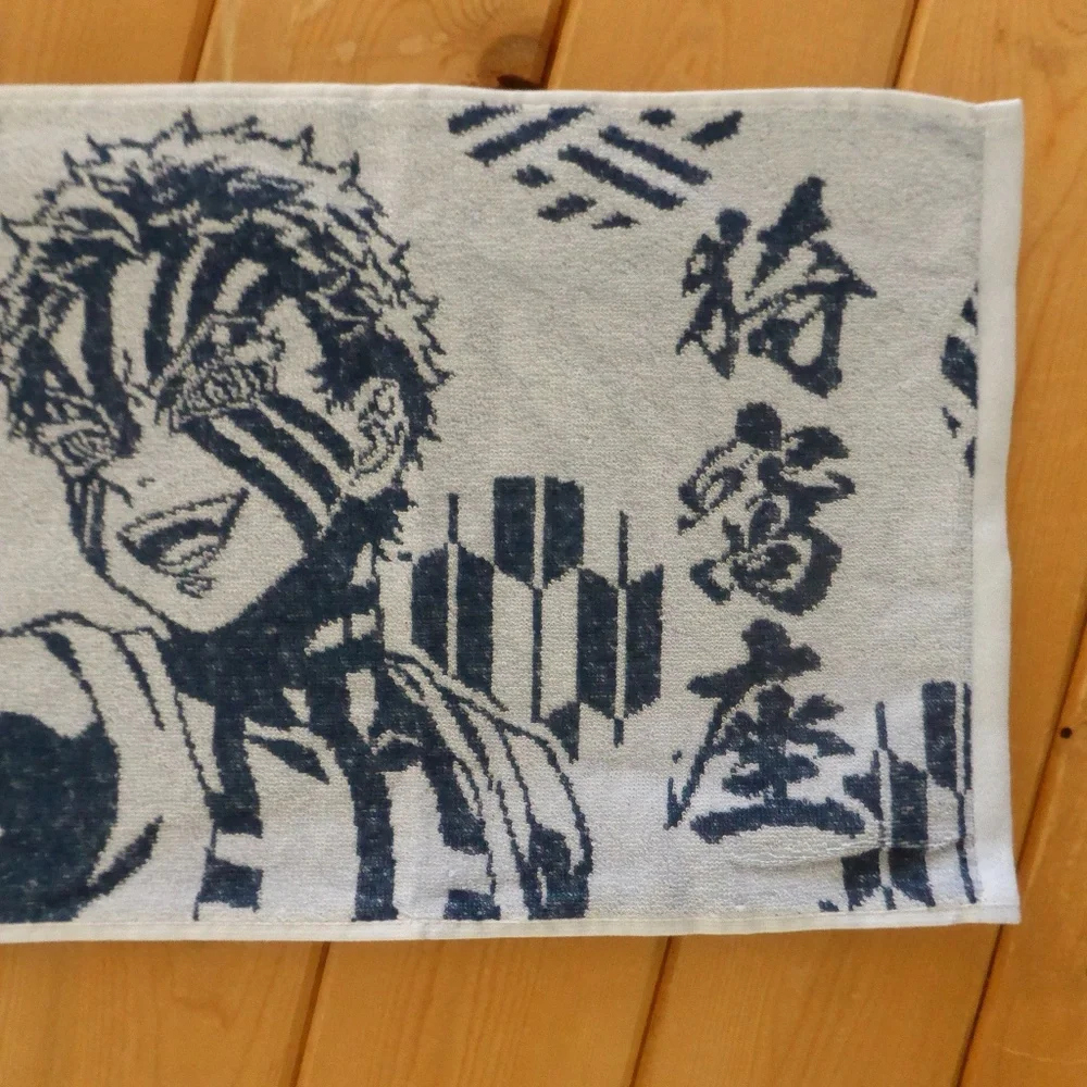 Kimetsu no Yaiba 鬼滅の刃 Damon Slayer Blue Face Towel New Akaza